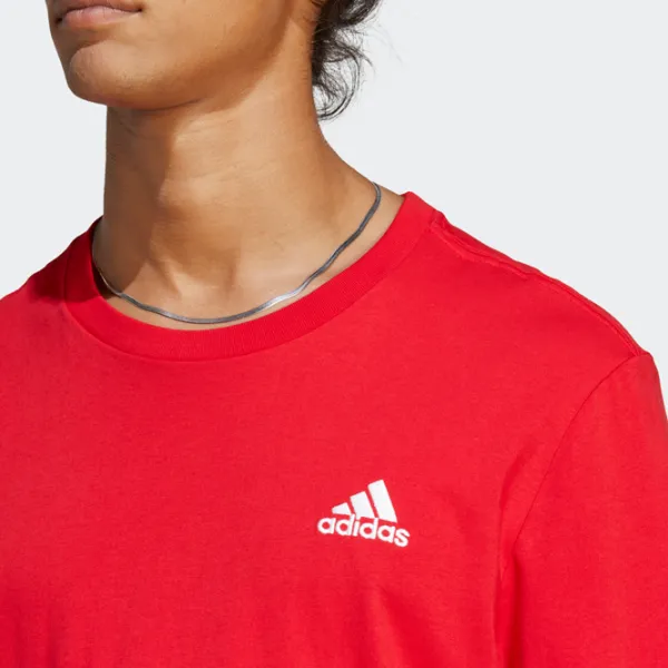 Футболка для мужчин Adidas Essentials Single Jersey Small Logo Tee 100% хлопок/ Красный photo 5