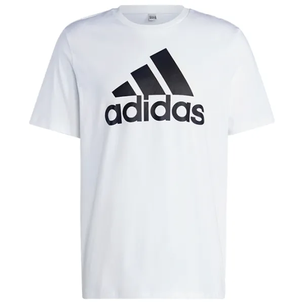 Tricou pentru bărbați Adidas Essentials Single Jersey Big Logo 100% bumbac/ White photo 1