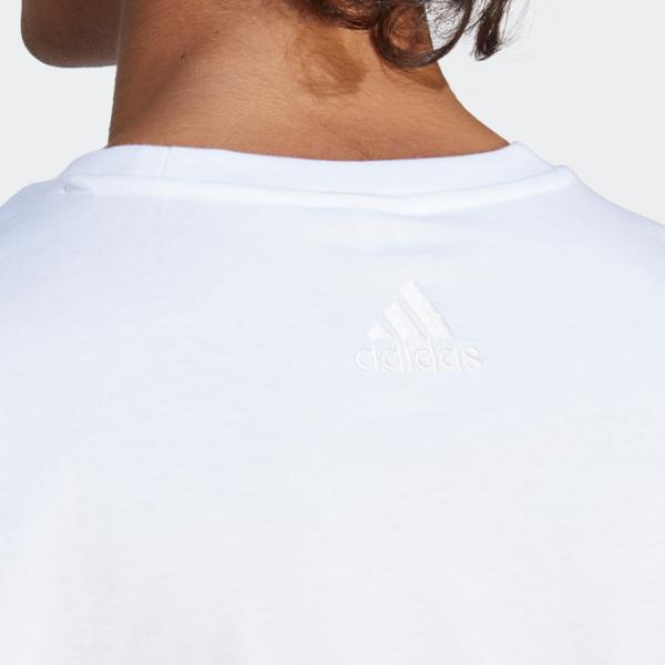 Tricou pentru bărbați Adidas Essentials Single Jersey Big Logo 100% bumbac/ White photo 6