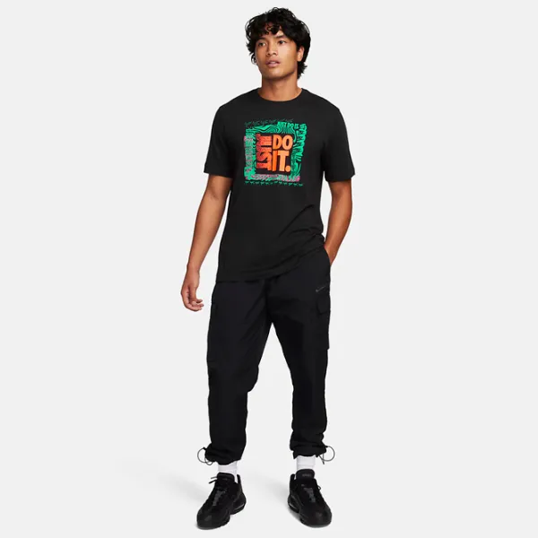 Футболка для мужчин Nike U Nsw Tee Brandriff Jdi 100% хлопок/ Black photo 3