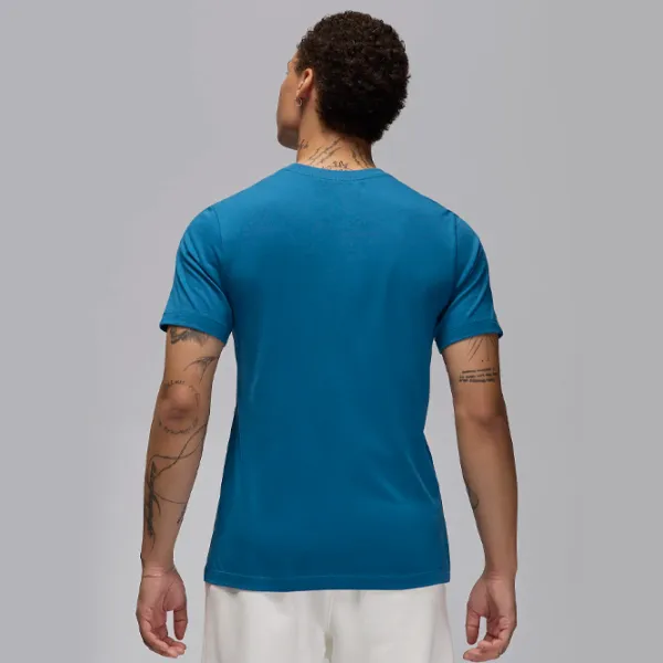 Футболка для мужчин Nike M Jordan Jumpman Ss Crew 100% хлопок/ Blue photo 2