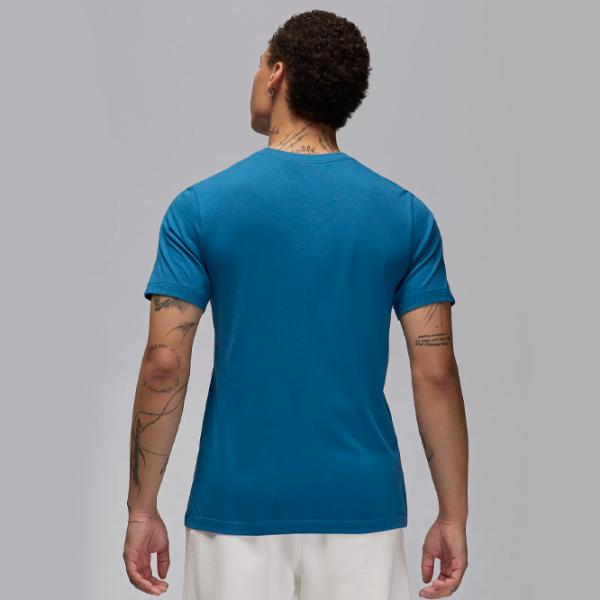 Футболка для мужчин Nike M Jordan Jumpman Ss Crew 100% хлопок/ Blue photo 2