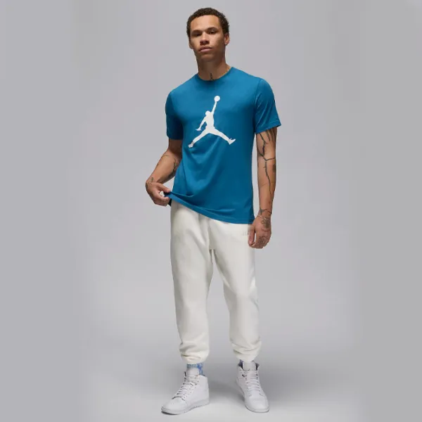Футболка для мужчин Nike M Jordan Jumpman Ss Crew 100% хлопок/ Blue photo 4