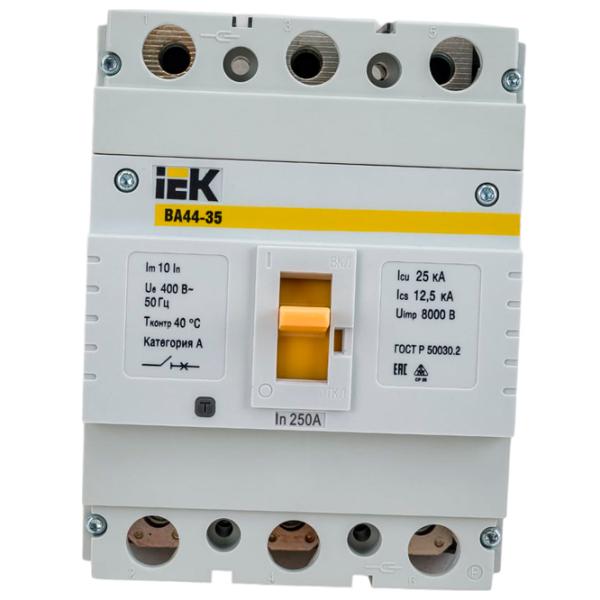 Автоматический выключатель IEK SVA4410-3-0250 Силовой/ 250 A photo 1 Автоматический выключатель IEK SVA4410-3-0250 Силовой/ 250 A photo 1