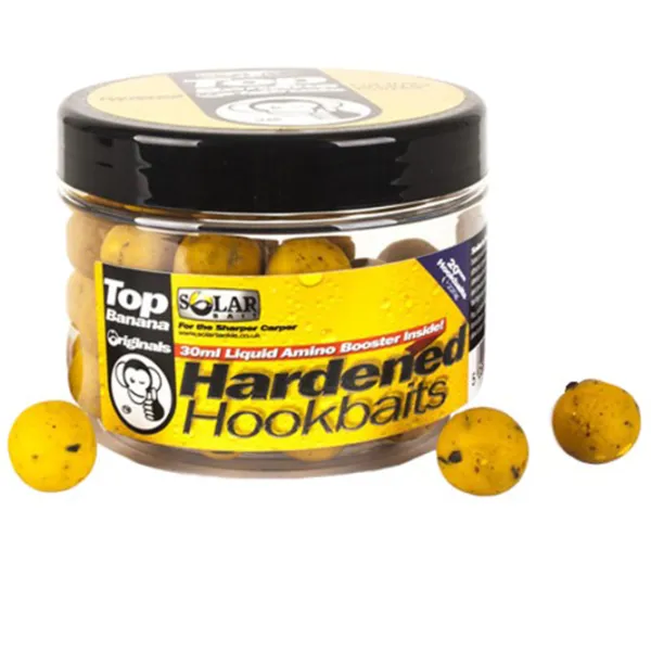 Aluat pufat Solar Bait Solar Hardened Hook Baits + Amino Liquid Top Banana Banana/ 20 mm photo 1