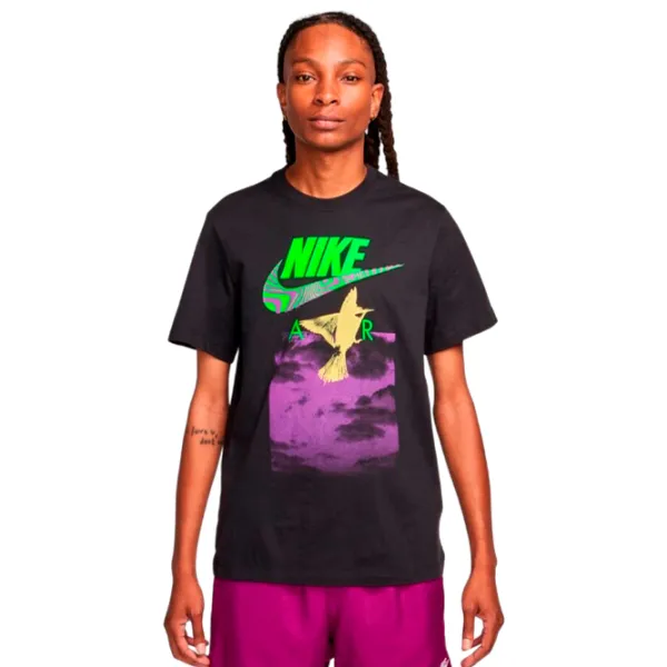 Tricou pentru bărbați Nike U Nsw Tee Brandriff In Air 100% bumbac/ Black photo 1