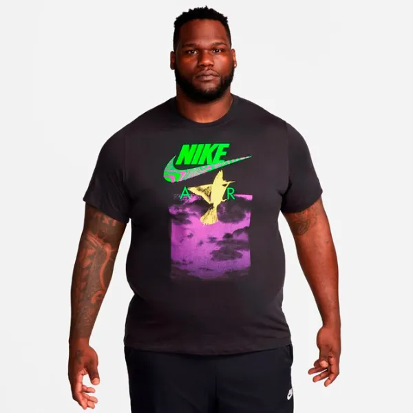Tricou pentru bărbați Nike U Nsw Tee Brandriff In Air 100% bumbac/ Black photo 4
