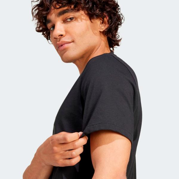 Tricou pentru bărbați Adidas Bl Sj T Q1 Gd 100% bumbac/ Black photo 6