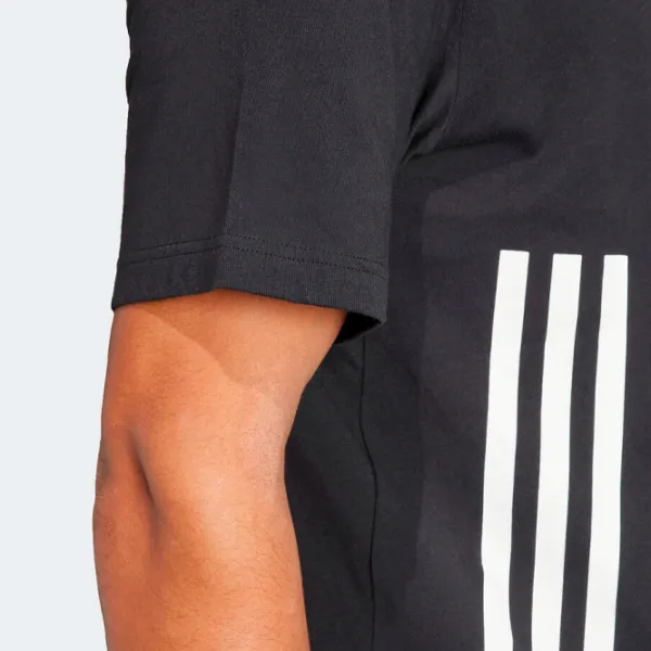 Tricou pentru bărbați Adidas M Fi 3S T 100% bumbac/ Black photo 5