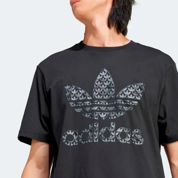 Футболка для мужчин Adidas Mono Tee 100% хлопок/ Black photo 6