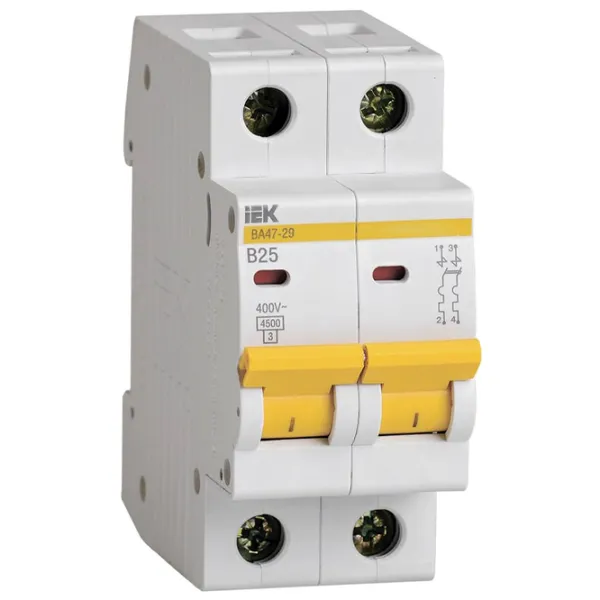 Автоматический выключатель IEK MVA20-2-025-B Модульная/ 25 A photo 1 Автоматический выключатель IEK MVA20-2-025-B Модульная/ 25 A photo 1