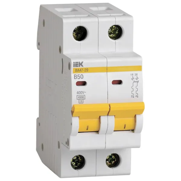 Întrerupător automat IEK MVA20-2-050-B Modulară/ 50 A photo 1 Întrerupător automat IEK MVA20-2-050-B Modulară/ 50 A photo 1