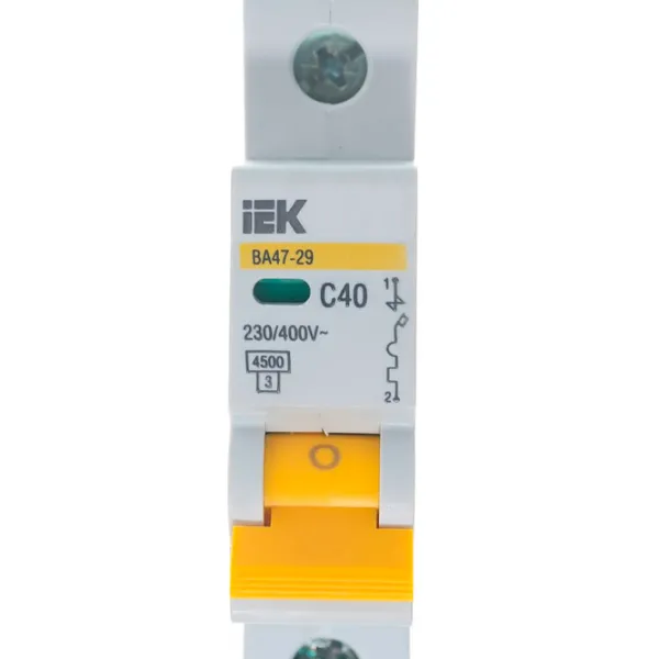 Автоматический выключатель IEK MVA20-1-040-С Модульная/ 40 A photo 3 Автоматический выключатель IEK MVA20-1-040-С Модульная/ 40 A photo 3
