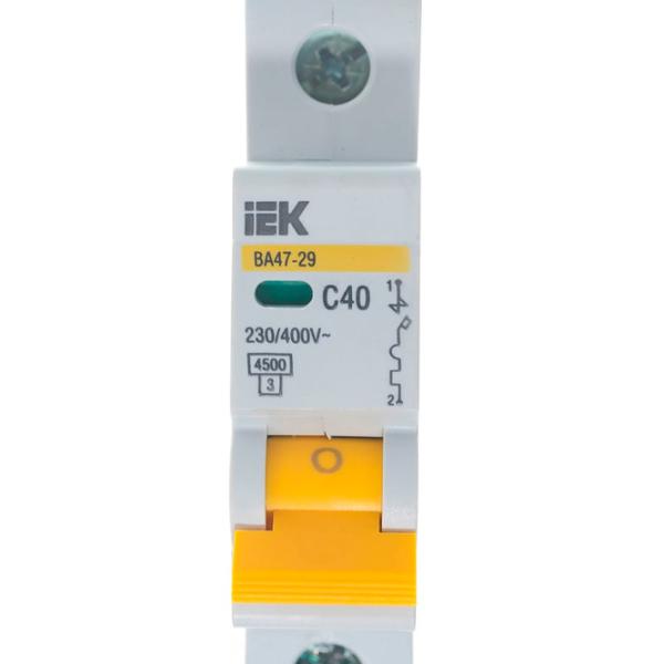Автоматический выключатель IEK MVA20-1-040-С Модульная/ 40 A photo 3 Автоматический выключатель IEK MVA20-1-040-С Модульная/ 40 A photo 3