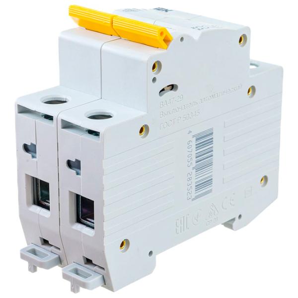 Автоматический выключатель IEK MVA20-2-016-B Модульная/ 16 A photo 3