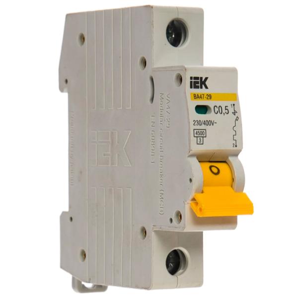 Întrerupător automat IEK MVA20-1-D05-C Modulară/ 0.5 A photo 1