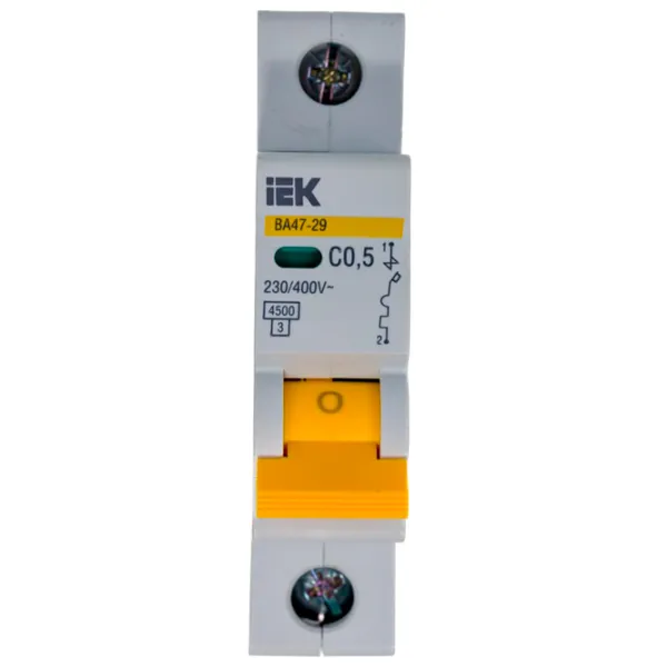 Întrerupător automat IEK MVA20-1-D05-C Modulară/ 0.5 A photo 5