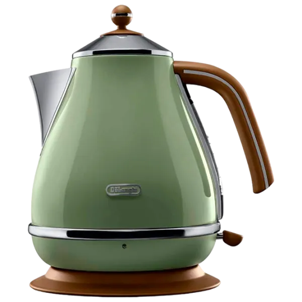 Ceainic electric DeLonghi KBOV2001.GR 1.7l / Ascuns spirală / Green photo 1
