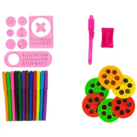 Set de mobilă pentru copii LeanToys Children's Happy Painting 9499 Pink / pentru fete photo 2