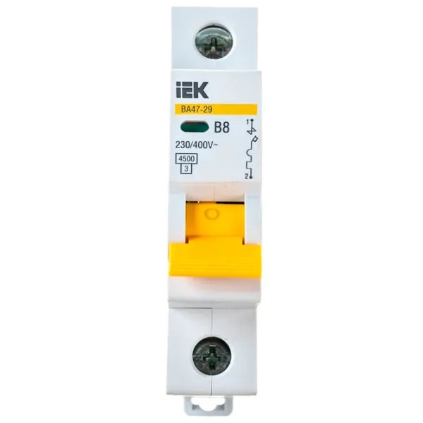 Întrerupător automat IEK MVA20-1-008-B Modulară/ 8 A photo 1