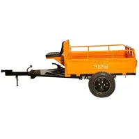 Remorcă pentru motocultor Detoolz DZ-M149 Metal/ Orange photo 4