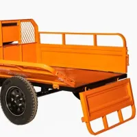 Remorcă pentru motocultor Detoolz DZ-M149 Metal/ Orange photo 5