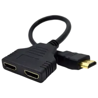 Adaptor Cablexpert DSP-2PH4-04 HDMI/ Black