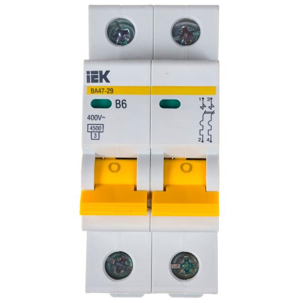 Întrerupător automat IEK MVA20-2-006-B Modulară/ 6 A photo 1