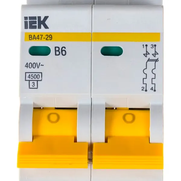 Întrerupător automat IEK MVA20-2-006-B Modulară/ 6 A photo 5