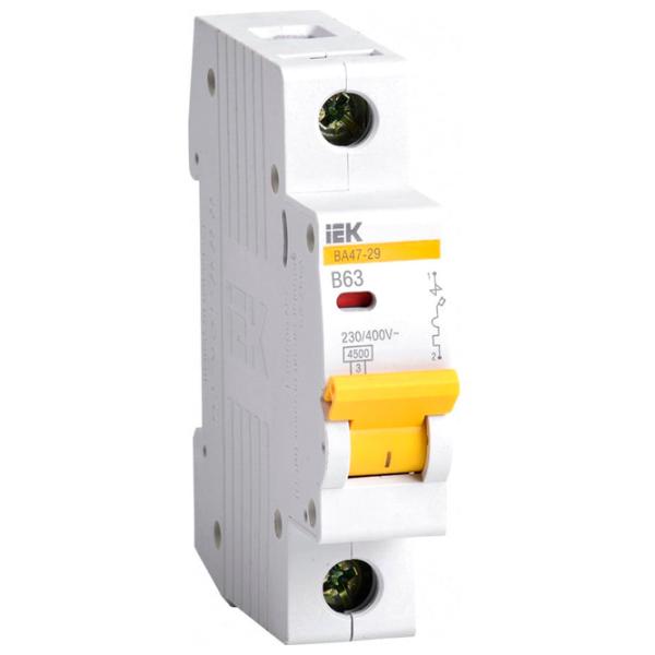 Întrerupător automat IEK MVA20-1-063-B Modulară/ 63 A photo 1
