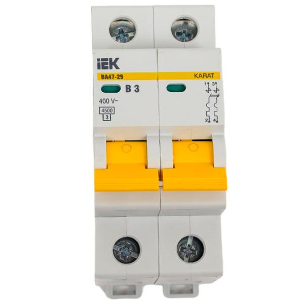 Автоматический выключатель IEK MVA20-2-003-B Модульная/ 3 A photo 1 Автоматический выключатель IEK MVA20-2-003-B Модульная/ 3 A photo 1