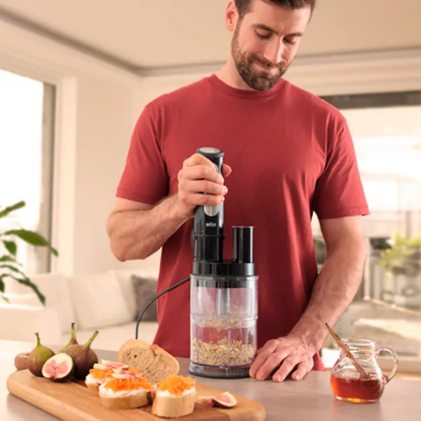 Blender de mână Braun MQ55755MBK 1000 W / Black photo 6