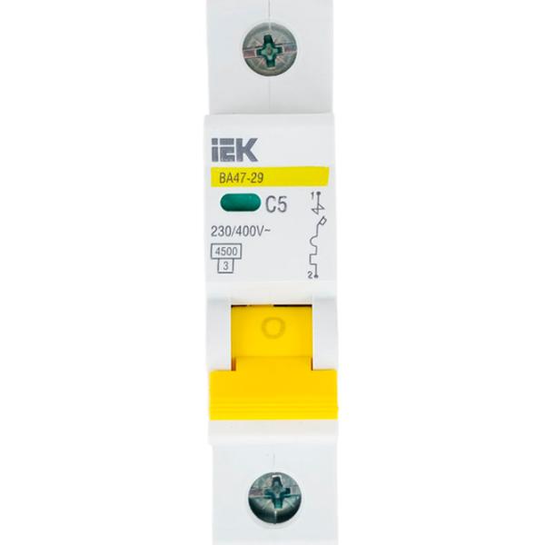 Автоматический выключатель IEK MVA20-1-005-C Модульная/ 5 A photo 1