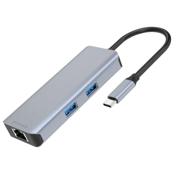 Адаптер Hub Proove Iron Link USB Type-C/ Серый photo 1 Адаптер Hub Proove Iron Link USB Type-C/ Серый photo 1