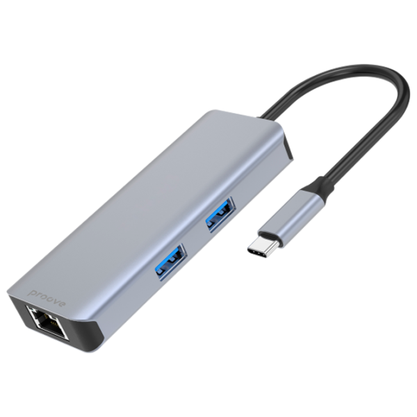 Адаптер Hub Proove Iron Link USB Type-C/ Серый photo 1 Адаптер Hub Proove Iron Link USB Type-C/ Серый photo 1