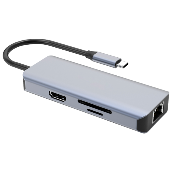 Адаптер Hub Proove Iron Link USB Type-C/ Серый photo 2 Адаптер Hub Proove Iron Link USB Type-C/ Серый photo 2