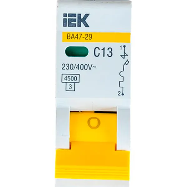 Автоматический выключатель IEK MVA20-1-013-C Модульная/ 13 A photo 5
