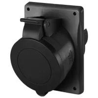Priză Scame 413.1667.K 220 - 400 V/ Type DIN/ Black