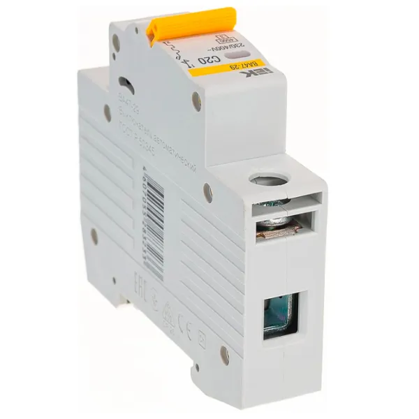 Автоматический выключатель IEK MVA20-1-020-C Модульная/ 20 A photo 3 Автоматический выключатель IEK MVA20-1-020-C Модульная/ 20 A photo 3