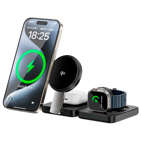 Încărcător wireless WIWU Wi-W028 3 A/ Black photo 3
