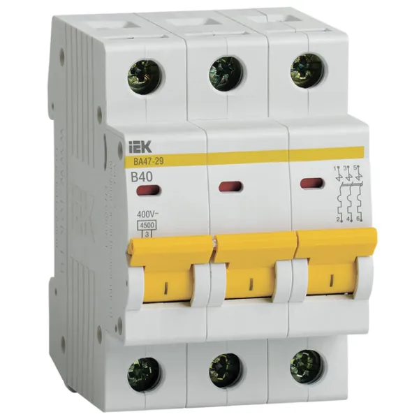 Întrerupător automat IEK MVA20-3-040-B Modulară/ 40 A photo 1