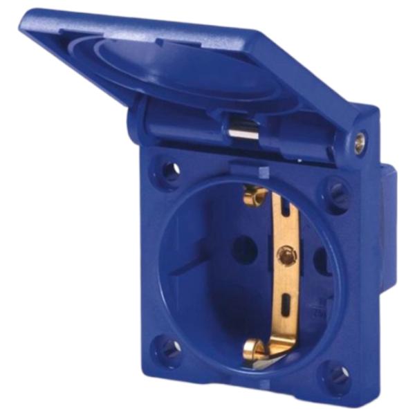 Priză Scame 570.2062 250 V/ Type-F/ Blue photo 1 Priză Scame 570.2062 250 V/ Type-F/ Blue photo 1