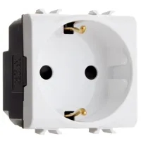 Priză Scame 101.6407.B 250 V/ Type-F/ Gray