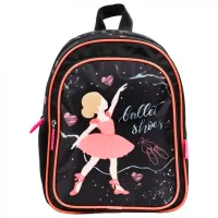 Ghiozdan pentru copii Derform Ballerina Pink Black photo 2