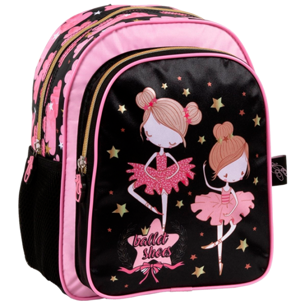 Ghiozdan pentru copii Derform Ballerina Black Pink photo 1