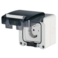 Priză Scame 137.6407 250 V/ Type-F/ Gray