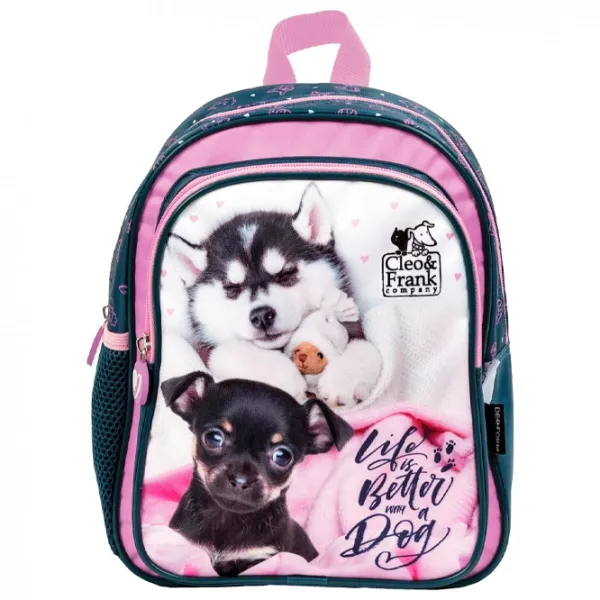 Ghiozdan pentru copii Derform Cleo & Frank Pink Blue photo 4 Ghiozdan pentru copii Derform Cleo & Frank Pink Blue photo 4