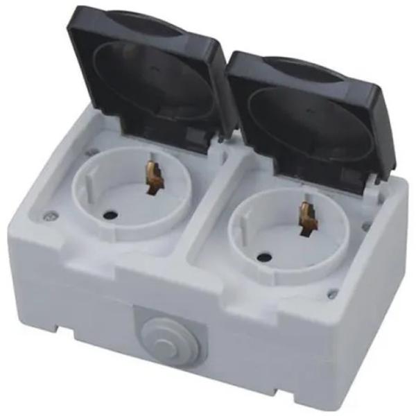 Розетка Horoz 112100000201 250 В/ Type-F/ Серый photo 1