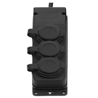 Priză mobilă ORNO ORAE13166GS 220 V/ Type-F/ Black