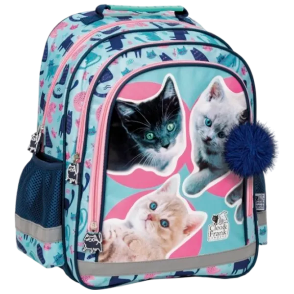 Ghiozdan pentru copii Derform Cleo & Frank Pink Blue photo 1 Ghiozdan pentru copii Derform Cleo & Frank Pink Blue photo 1